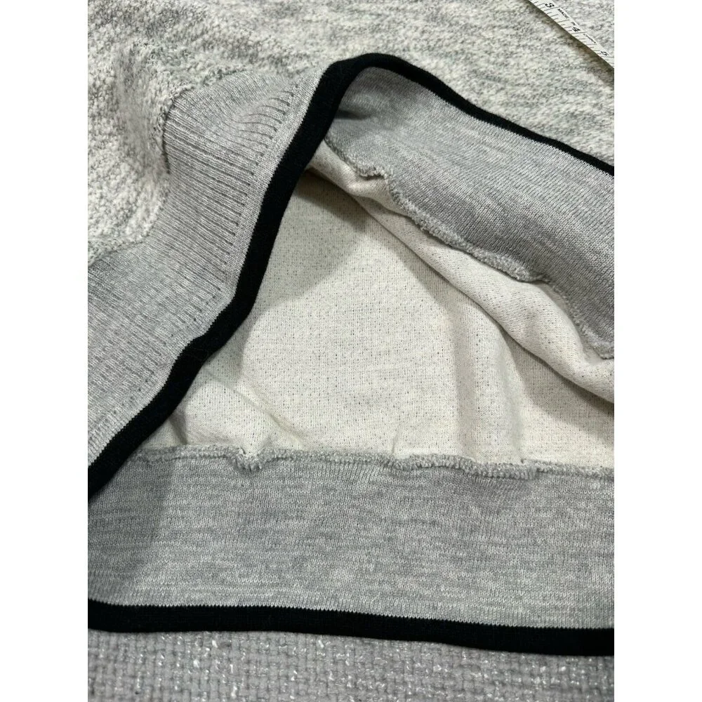 Art Unlimited Sweater shirt Mens‎ Large Gray Aztec Nub Wolf Sweatshirt V Neck